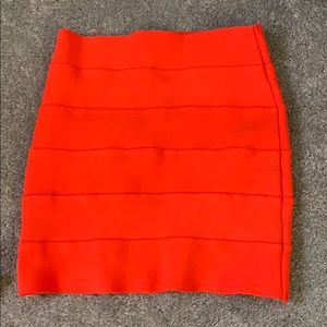 Burnt orange banded forever 21 skirt